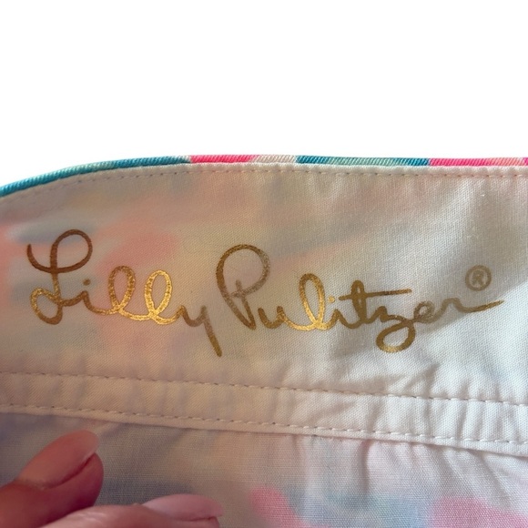 Lilly Pulitzer The Callahan Shorts Pink Floral Size 2 100% Cotton - Picture 4 of 7